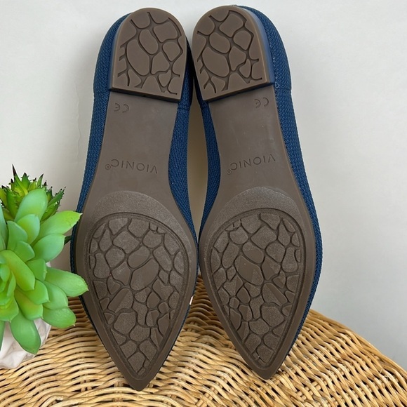 Vionic Dahlia Ballet Skimmer Flats Woven Pointed Toe 6.5 - Picture 9 of 9